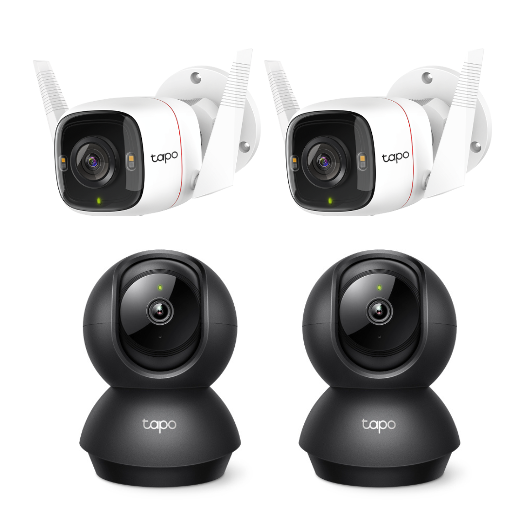 Kit-4-Camaras-Seguridad-Interior-y-Exterior-WiFi-Tapo